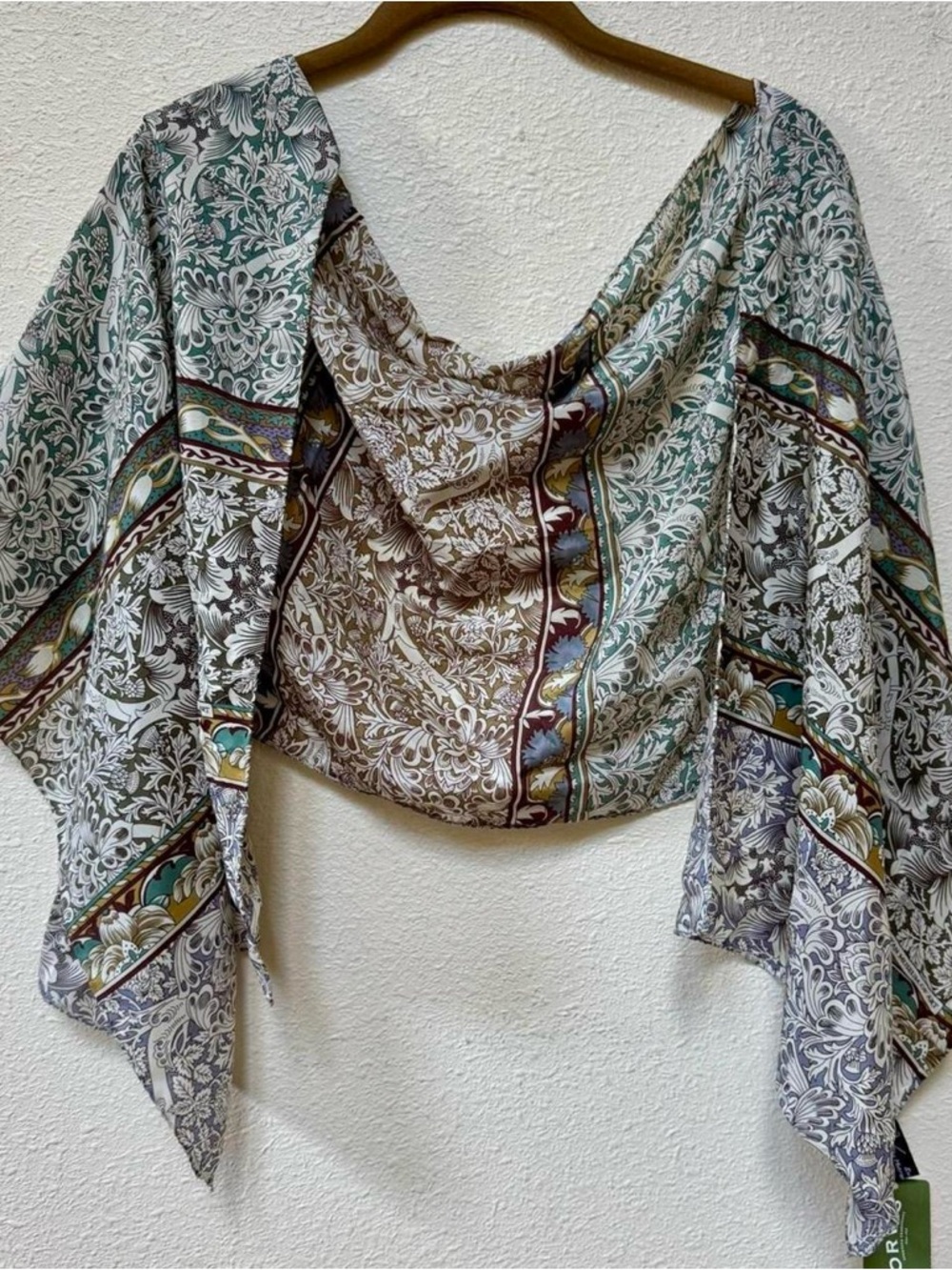 Orvis MOMA silk printed scarf